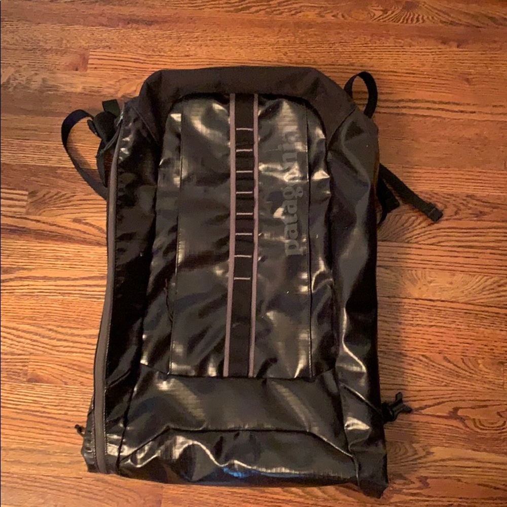 Patagonia black travel backpack